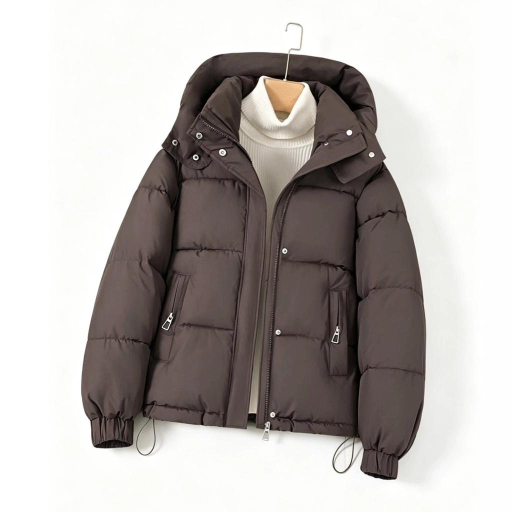 Cotton clothes women's short winter new small hooded thickened loose cold-proof cotton-padded clothes warm jacket