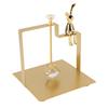 European Style Square Napkin Holder Iron Art Sitting Rabbit Decor Tissue Rack for Home Bar Tea House