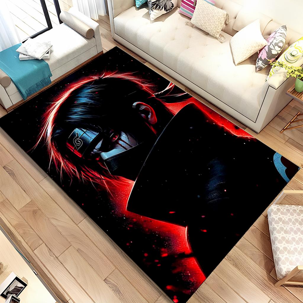 3D I-Itachi Cartoon Japan Anime Carpet Rug for Living Room Bedroom Home Sofa Decoration,Kids Play Non-slip Floor Mat