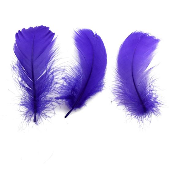100Pcs Fluffy DIY Feathers Craft Kit Colorful Improve Hands-on Ability Natural Plumes for Kindergarten