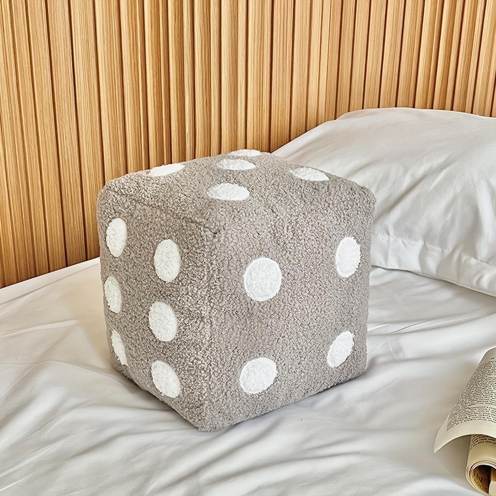 1pc Soft Throw Pillow 1pc Soft Decorative Dice Throw Pillow,  Suitable for Living Room and Bedroom Couch, Home Decor Room Decoration, Removable