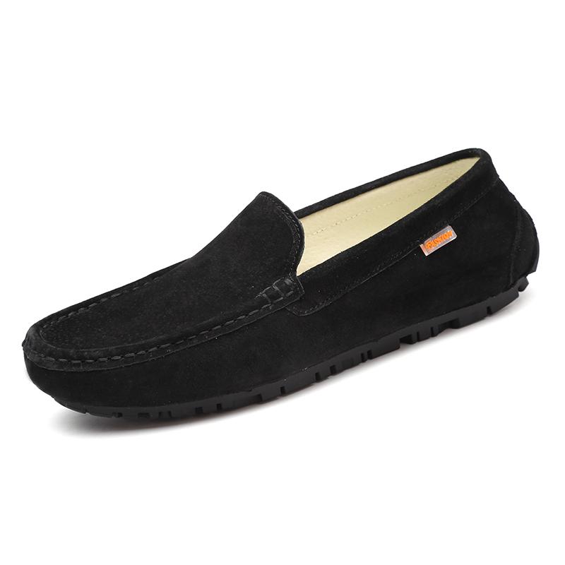 

Носимые лоферы из замшевой кожи Мужская повседневная обувь Осень Мокасины Hombre Мужские мокасины Мужские туфли для вождения Лофер Lofer Loffers 38 чёрный