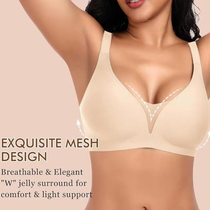 Seamless Backless One-piece Bra with Back Clasp, No Underwire, for Women