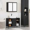 VidaXL Bathroom Furniture Set 2 Pcs Black Engineered Wood 3300910