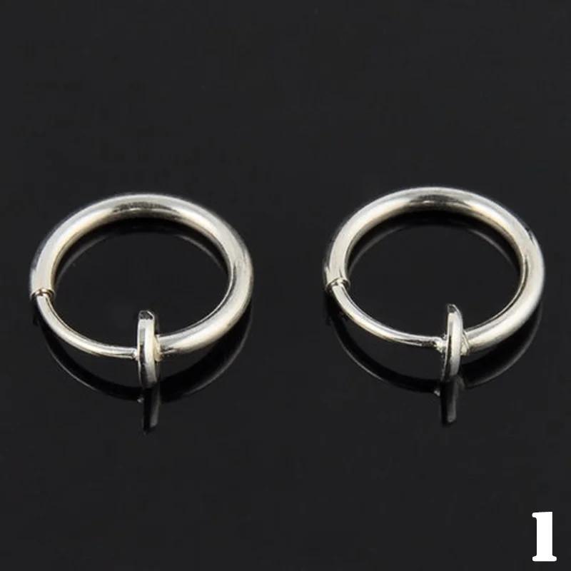 3Pair Creative Fashion Gifts Fakes Nose Lips Ring Spring Clip Hoop Earring Unisex Piercing Septum Accessories Decoration