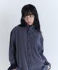 PARADIGMFILM [Ep.03] High-Neck Brushed Viscose Shirt (Charcoal)