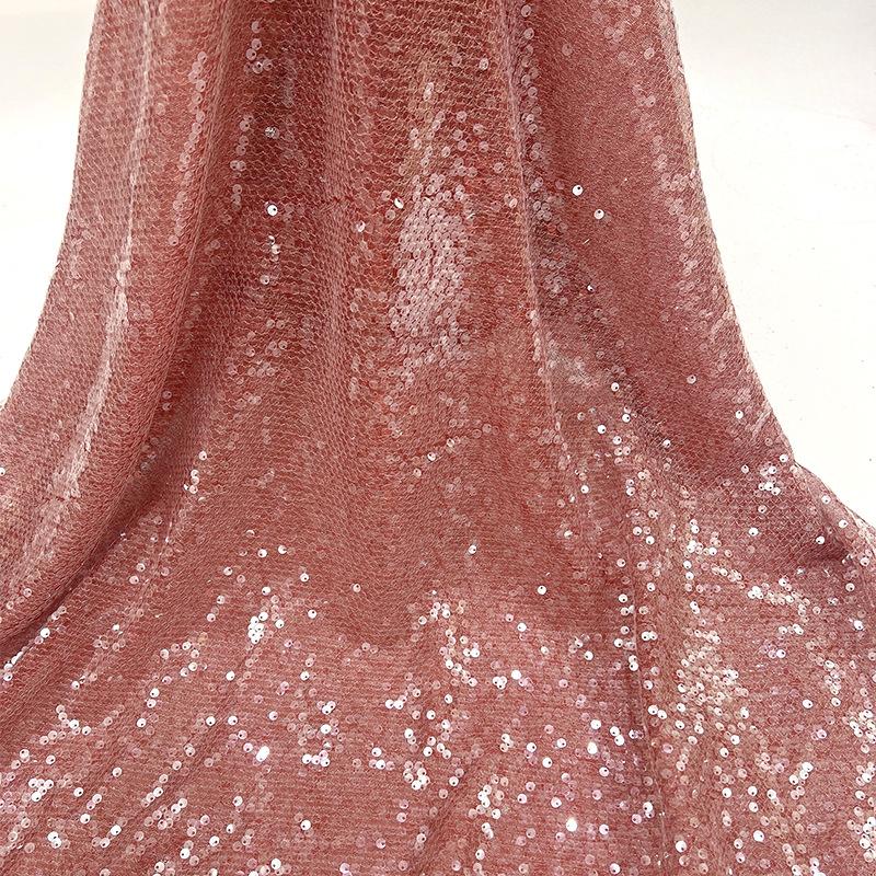 Tessuto di Pizzo Ricamato Full Paillettes Lucide Multicolore Materiale da Cucito Fai da Te per Abito da Sposa Tessuto Decorativo per Abbigliamento