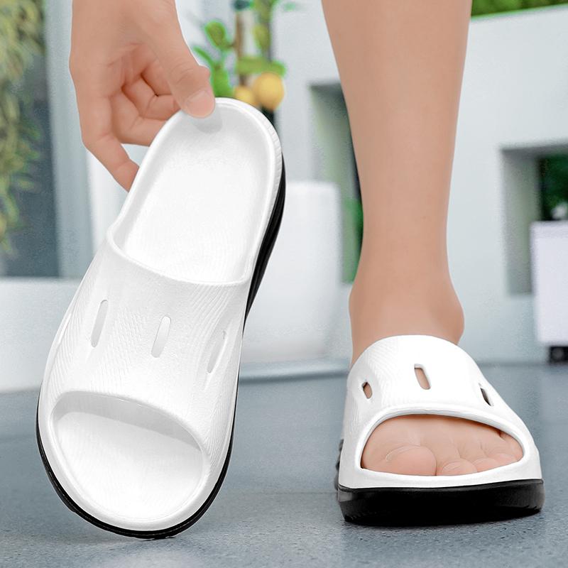 Fashion Fashion Mens Slippers Lightweight Beach Shoes Couple Casual Shoes Non-Slip Indoor Bathroom Slippers Outdoor Mens Sandals
