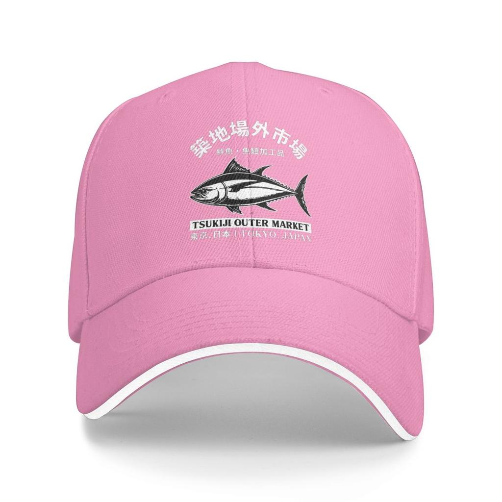 Unisex Baseball Hats Japanense Tsukiji Fish Market Tokyo Japan Streetwear Summer Sports Baseball Caps Hip Hop Cap Casquette Hats