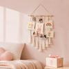 25.59 X 15.75 In Macrame Wall Hanging 25 Wood Clips Boho Wall Decor  Bedroom