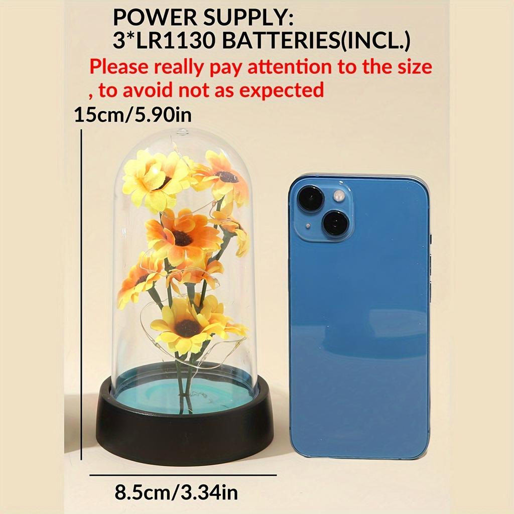 Sunflower Decoration Small Night Light, Sunflower Desktop Decoration Small Night Light, Festival Gift Exchange