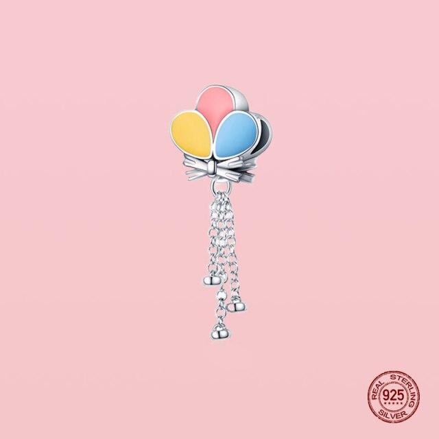 Pendentif en argent sterling 925 avec perles pour bracelet et collier Panjia originaux, bijoux pour femmes