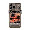 Vintage Coconut Sunset for iPhone17promax iPhone 16 Case 14/13 Transparent 15 All Inclusive x