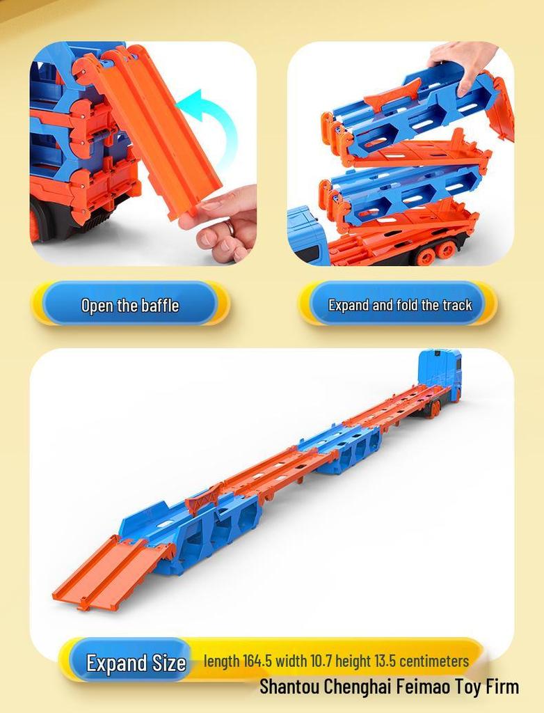 Transforming Toy Truck Car Model with Launching & Storage Features for Kids Aged 3-6