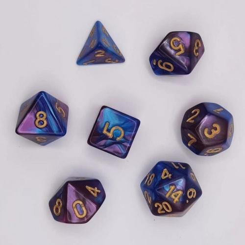 HUIKKJP Polyhedral Dice Set, 21 Dice Sets In 3 Colors, D20, D12, D10, D8, D6, D4, for Mythology Tabletop Role-Playing, Magic, and Card Games
