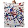 Abstract Jackson Pollock Painting Original Art Throw Blanket Warm Comfortable Blanket for Office Napping