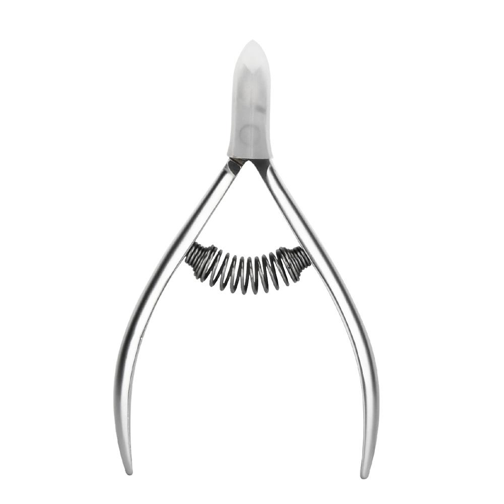 Professional Stainless Steel Nail Nipper Spring Handle Remove Dead Skin Cuticle Nipper for Toenail Nail