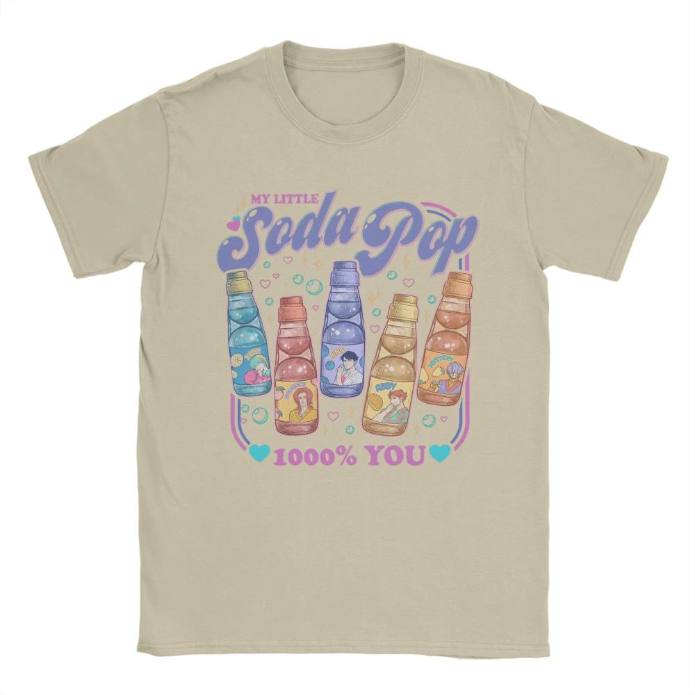 Soda Pop Saja Boys Demon Hunters Kpop T Shirt Men's Pure Cotton Vintage Women T-Shirts Round Collar Tees Short Sleeve Tops Adult