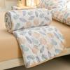 Knitted Thin Duvet 100x150cm 150x200cm Floral Print Quilt Soft Breathable Lightweight Summer Comforter Single Double Bed Blanket