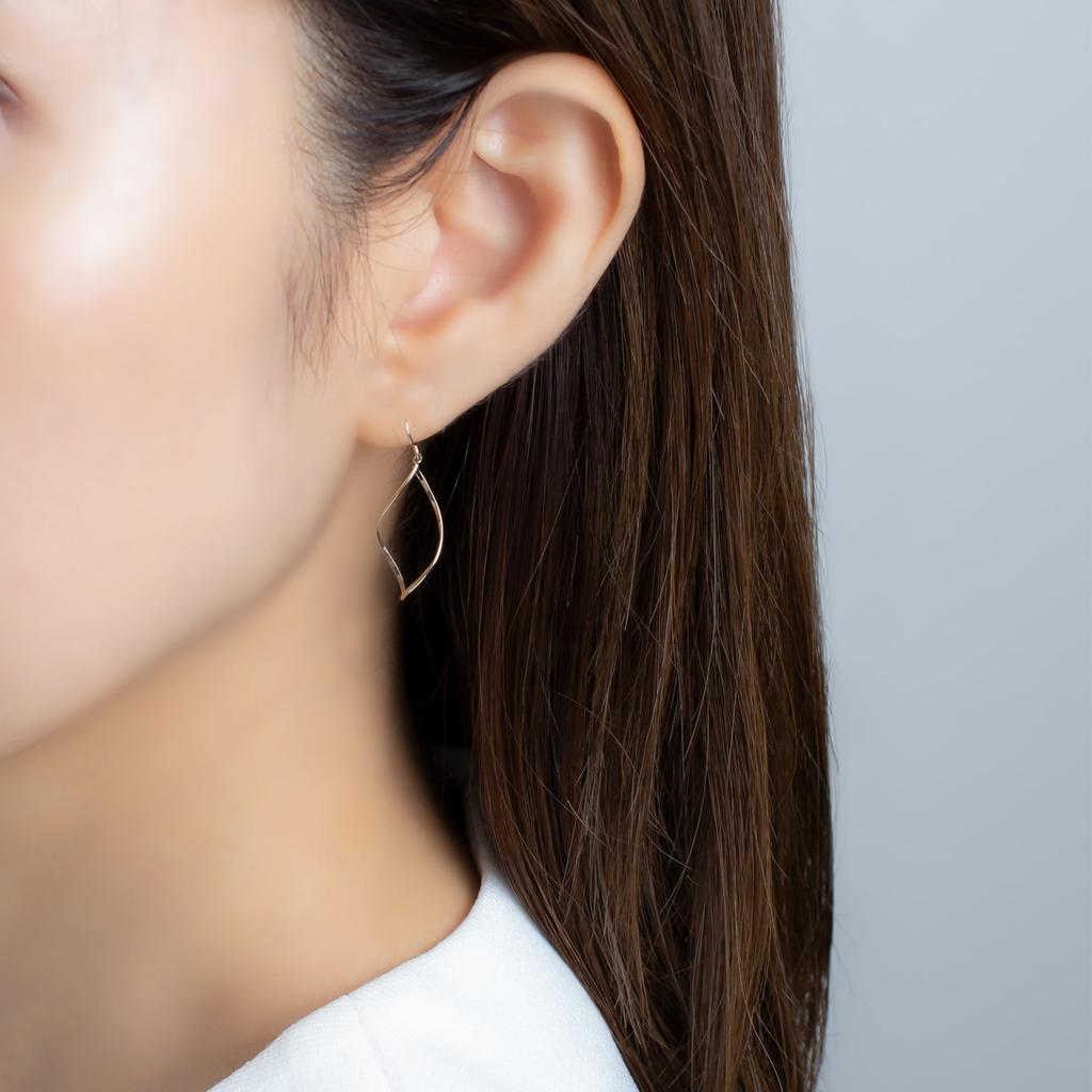 ESTELLE [Official] Women's Hook Earrings, 10K Yellow Gold, 0202-3501-0019-0000