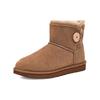 UGG Bailey Button Ii Saueskinn Fritidskomfortable Korte Snøstøvler Dame støvler Valnøtt 1016422-HCK