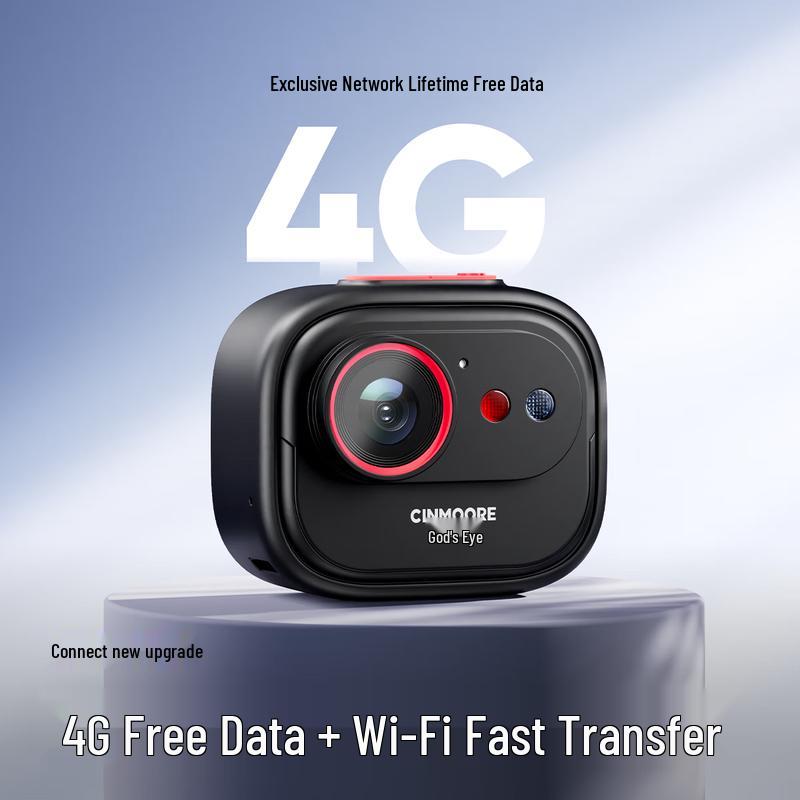 AI 4G HD Portable Wearable Security Camera with Two-Way Audio (CN version)