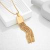 Ins Style Pendant Necklace Popular Sweater Chain Fashion Tassel Necklace  Women Girl