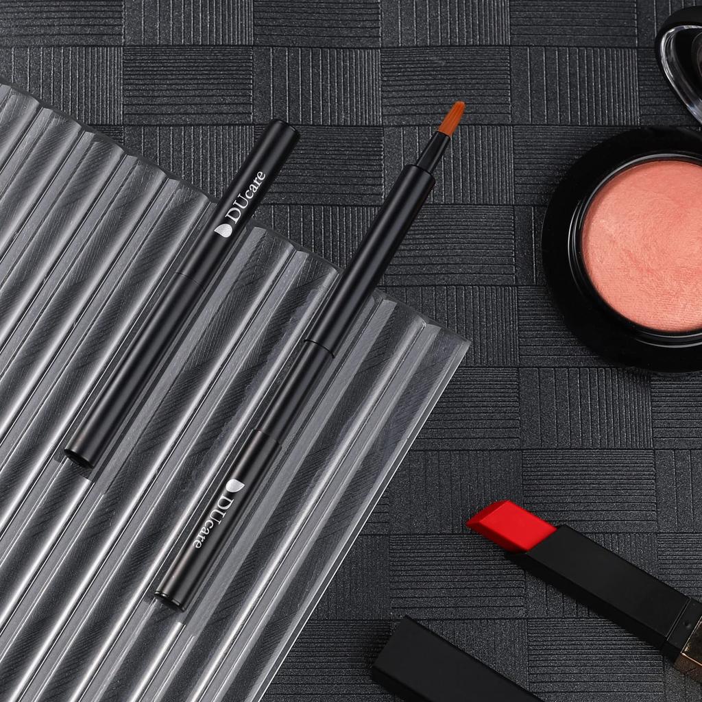 DUcare Lip 1 Makeup Easy to For Lip Balm Makeup Fiber Easy to Gentle on For Beginners Brush, Piece, Slide-type Brush, Portable, Carry, Extendable, &