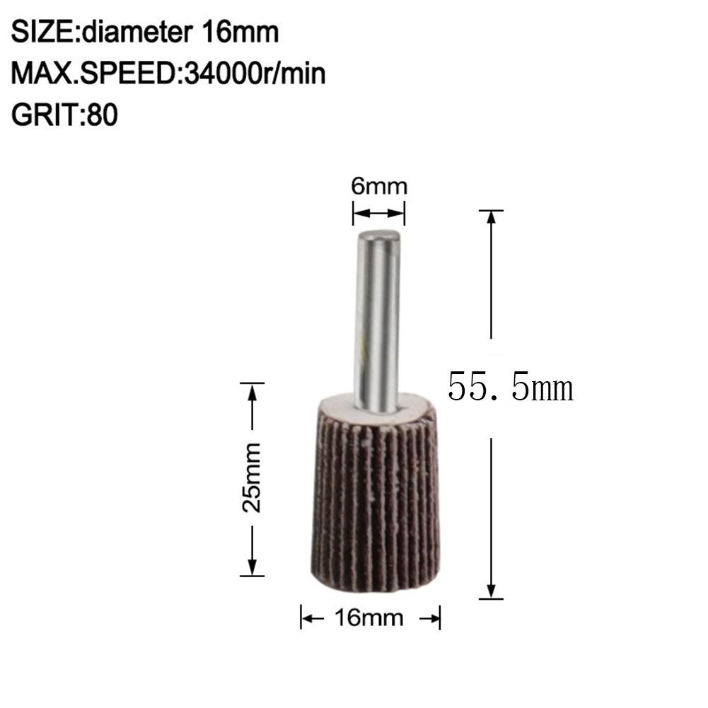 Long lasting Emery Cloth Sanding Flap Wheel 80 Grit 1680mm x 6mm Shank