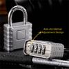 Alloy Combination Padlock Waterproof Smart Lock Password Code Locks 4-Digit Number Heavy Duty Drawer Cabinet Lock