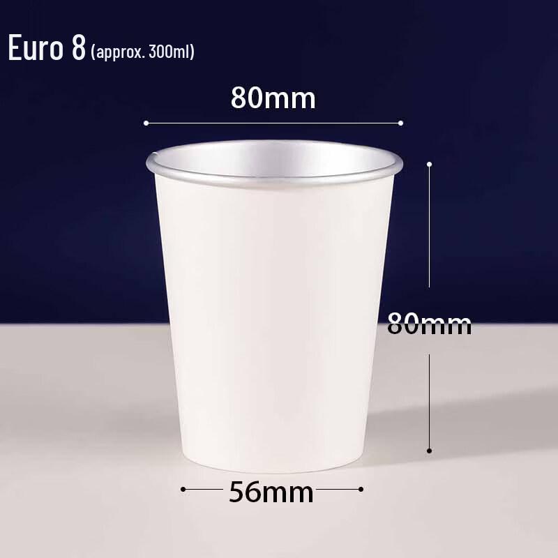 

Baishengniu Disposable 8oz Single-Layer Aluminum Foil Paper Cups, 100-Pack