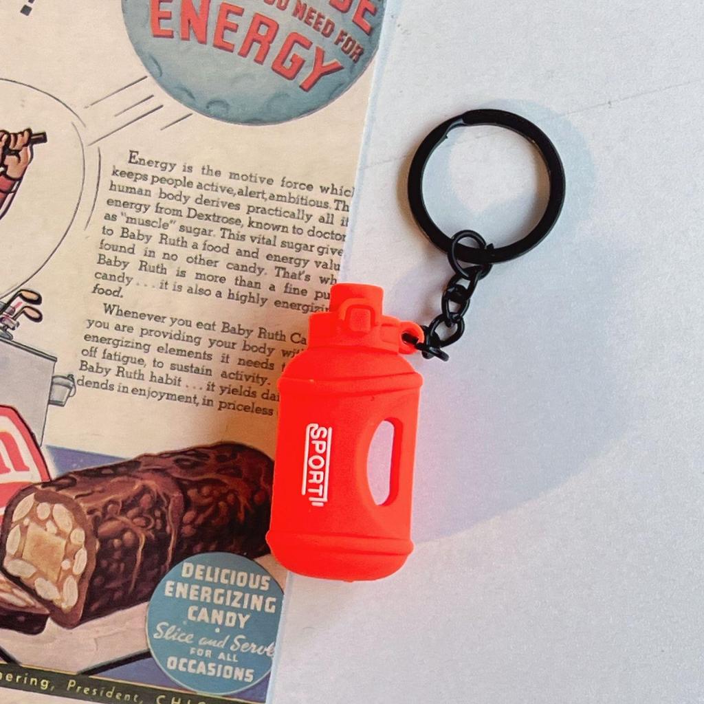 Eco Mini Gummi Pickleball Schläger Schlüsselanhänger - Sportrucksack Anhänger