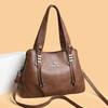 Women's Soft Leather Bag Solid Color Tote Bag Mother Bag Crossbody Bag