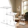 Small Acrylic Table Home Decor Display End Table Clear 3 Layers Nightstand For Home Patio Book Living Room Phone Lobby Hall