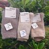3PAIRS medium tube women's autumn and winter thick socks, warm and cold-proof, simple design in solid color, versatile for commuting!