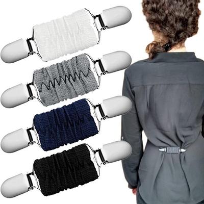 1 pezzo di clip per abiti, clip elastica per vestiti, per stringere il vestito, cardigan, colletto, clip, clip per camicia, clip fissa per il retro