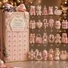 Saisonale Countdown-Box Heritage Acryl Adventskalender, Dekorative Hängeverzierung, Langlebige Leichte Balkonanhänger Jalousie für Zuhause Schlafzimmer