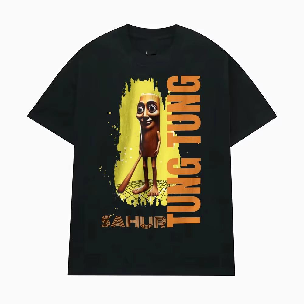 Italian Brainrot Funny Meme T-Shirt Tralala Tung Tung Cotton Breathable Short Sleeve Top Men'S And Women'S Casual T-Shirt