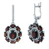 Silver Earrings with Natural Garnet 7.826ct (1965696)