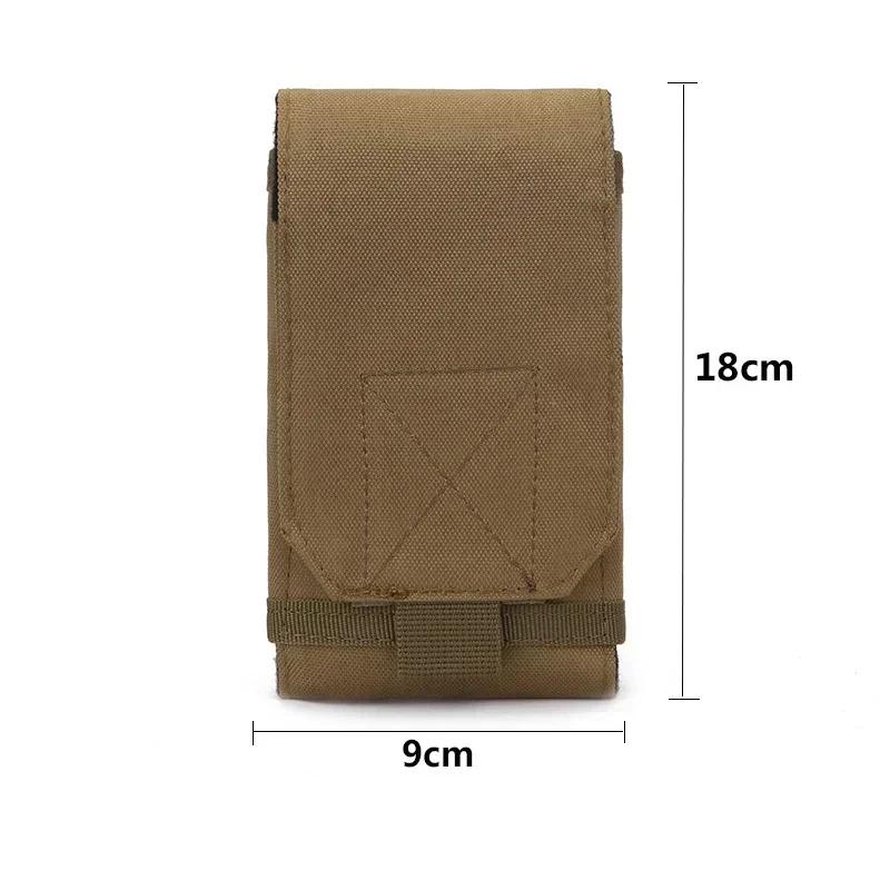 Outdoor Camo Bag Tactical Phone Holder Sport Waist Belt Case Waterproof Nylon EDC Sport Hunting Camo Bags in Backpack