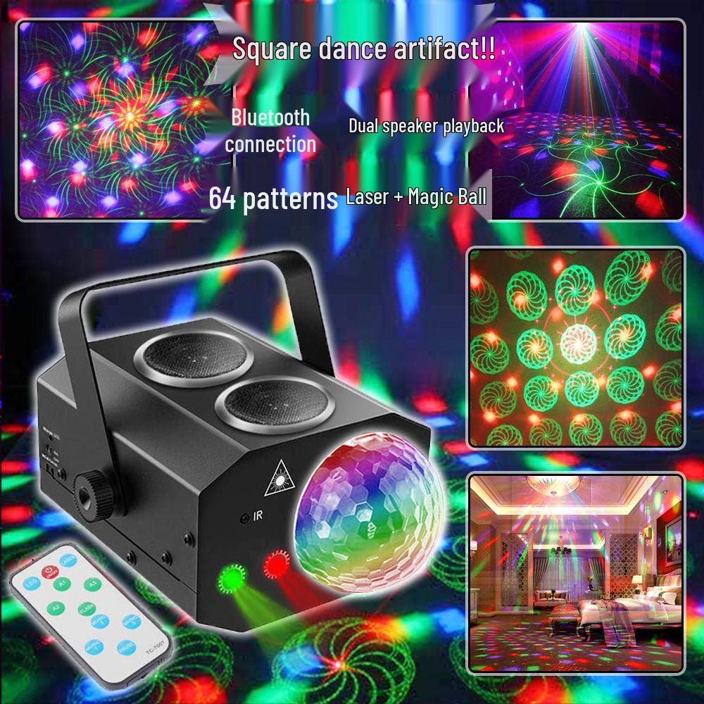 Bluetooth Laser Magic Ball Light with Flashing Stage Projection for KTV Bar