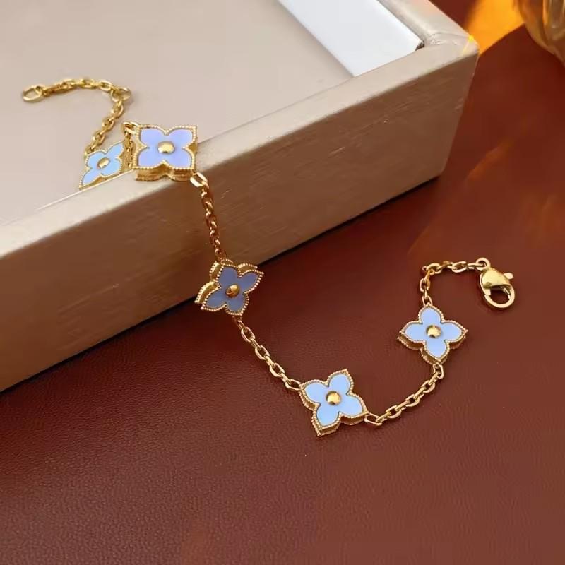 S925 silver shining eternal petals design adjustable bracelet suitable for women wedding holiday jewelry banquet gifts