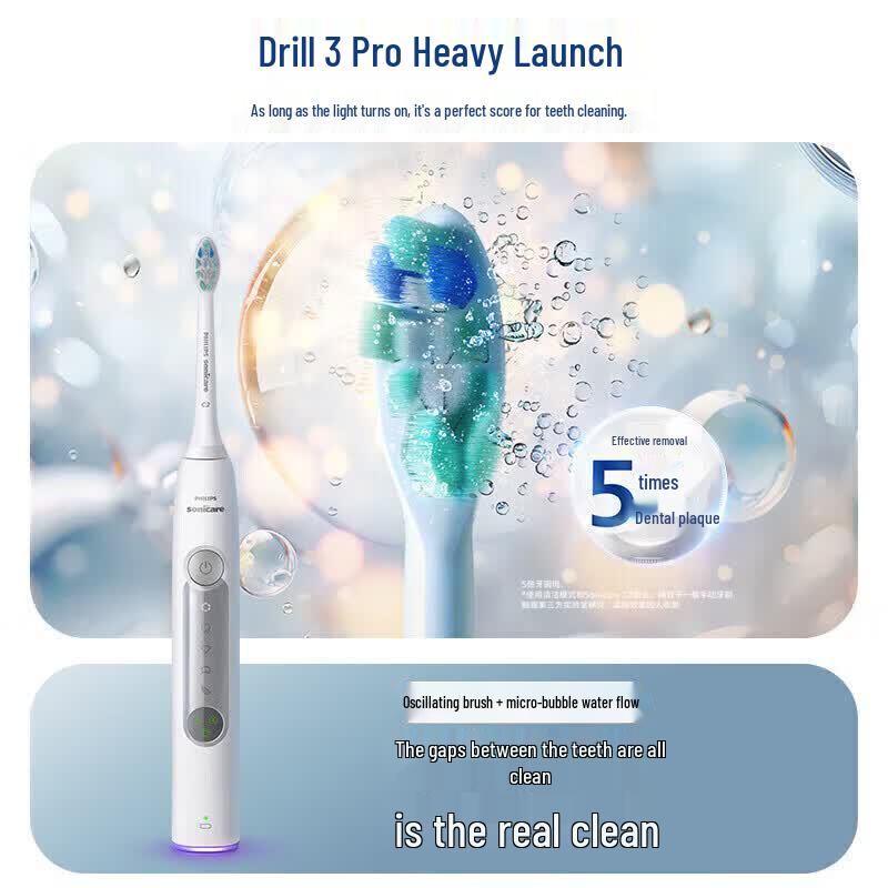 Philips DiamondClean 3 Series Pro Sonic Electric Toothbrush CN plug (adapter included)