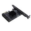 PCI E 1X to Serial ATA 3.0 Controller Expansion Card 6Gbps 6 Port Expansion Card with Low Profile Bracket