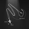 New Womens Party Classic Cross Inlay Zircon Pendant Necklace Jewelry Gift