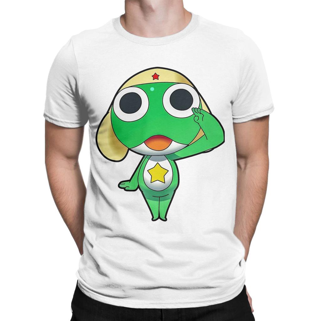 Men Womens TShirts Funny Sgt Frog Keroro Awesome 100 Cotton Tees Short Sleeve  T Shirts Crewneck Clothes Party