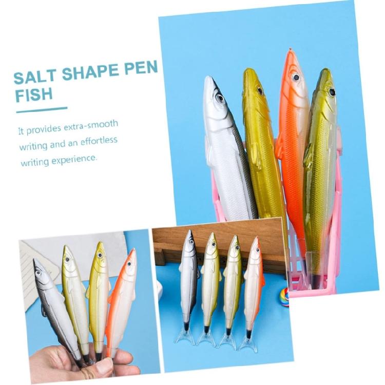 6Pcs Fish Shape Ballpoint Pen 0.5mm Tip Sea Creature Ballpoint Pen Christmas Party Supply for Adult Writing Journaling
