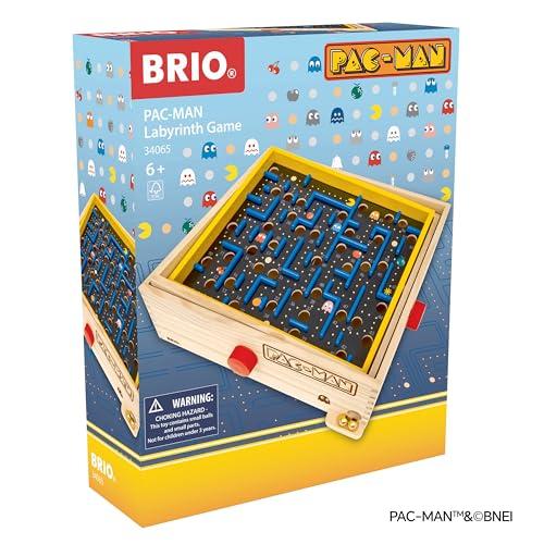BRIO Pac-Man Labyrinth Game 34065, for Ages 6 and Up. [Toy, Wooden Toy, Game, Gift (Birthday/Christmas)]