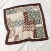 Women S Fashionable Small Square Scarf Cashew Pattern Versatile Neck Scarf For Spring Autumn