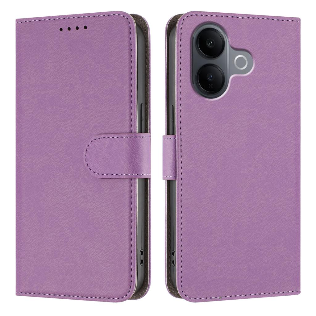 Dla vivo V60 Lite 5G Skórzane etui Jednokolorowe etui na telefon z portfelem